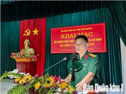 Bộ CHQS tỉnh Thái Nguyên khai mạc lớp bồi dưỡng kiến thức quốc phòng và an ninh đối tượng 3 năm 2025